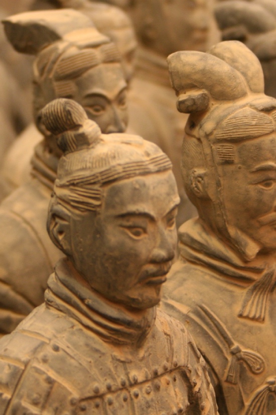 guerreros de terracota