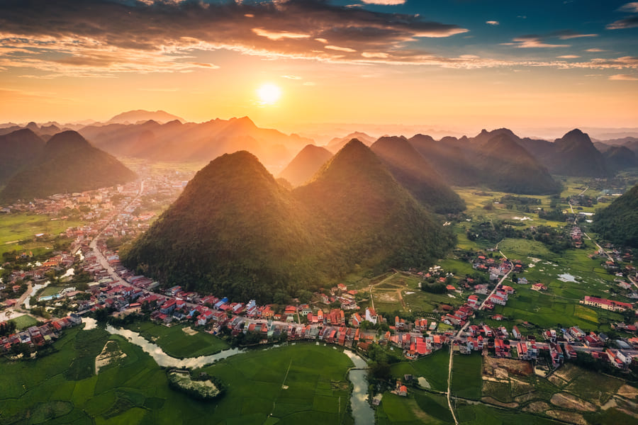 atardecer montaña Yangsshou
